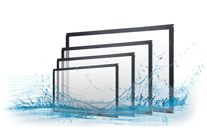 Waterproof infrared touch screen production and development
