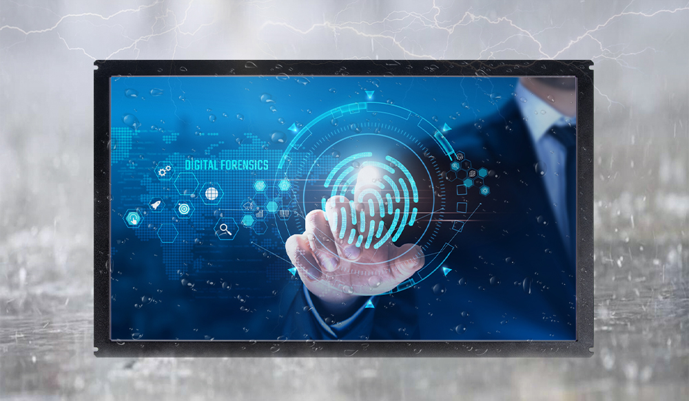 Waterproof infrared touch screen