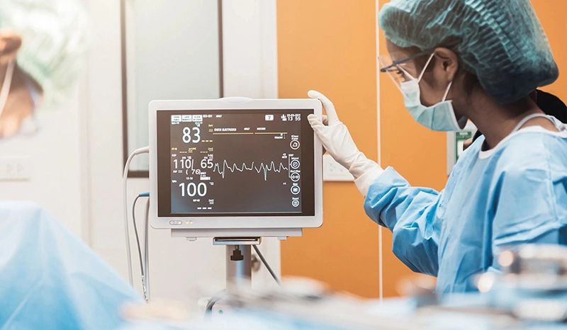 What are the medical applications of touch screen?