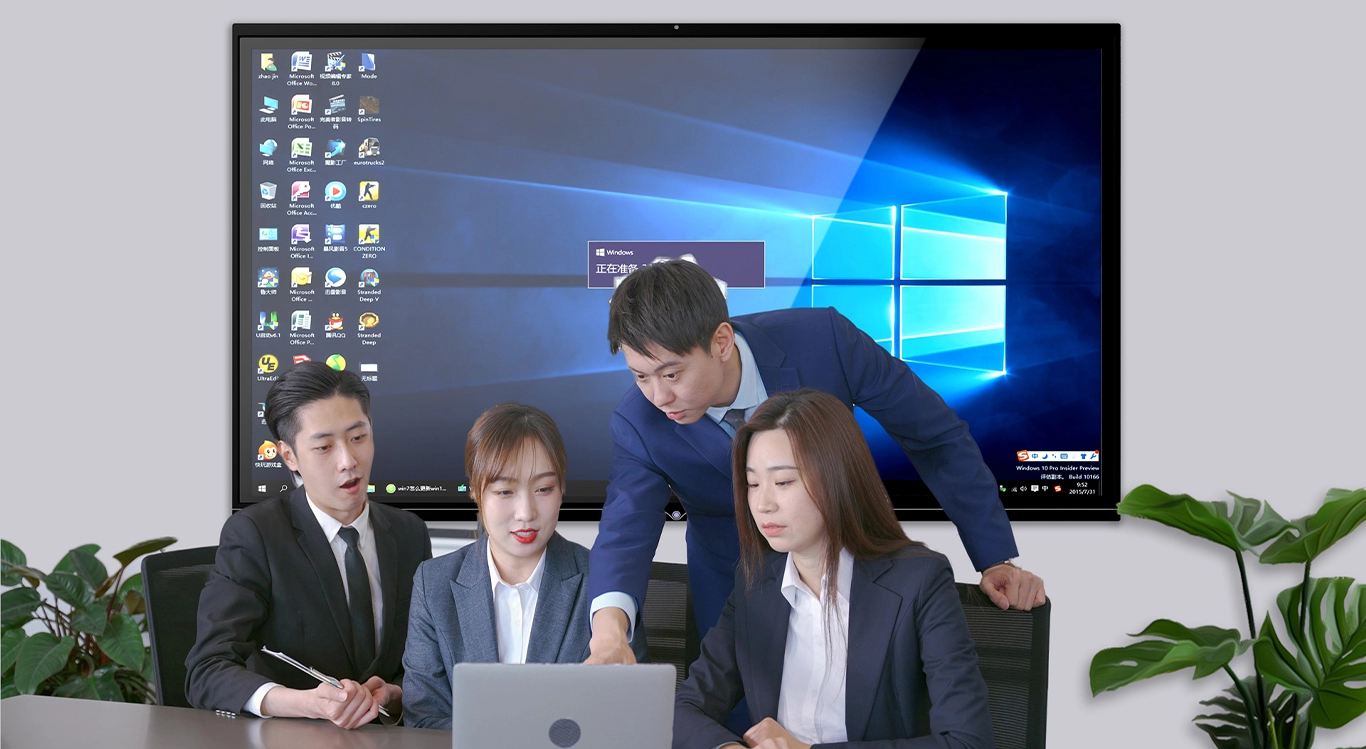 Whiteboard PC/conference all-in-one