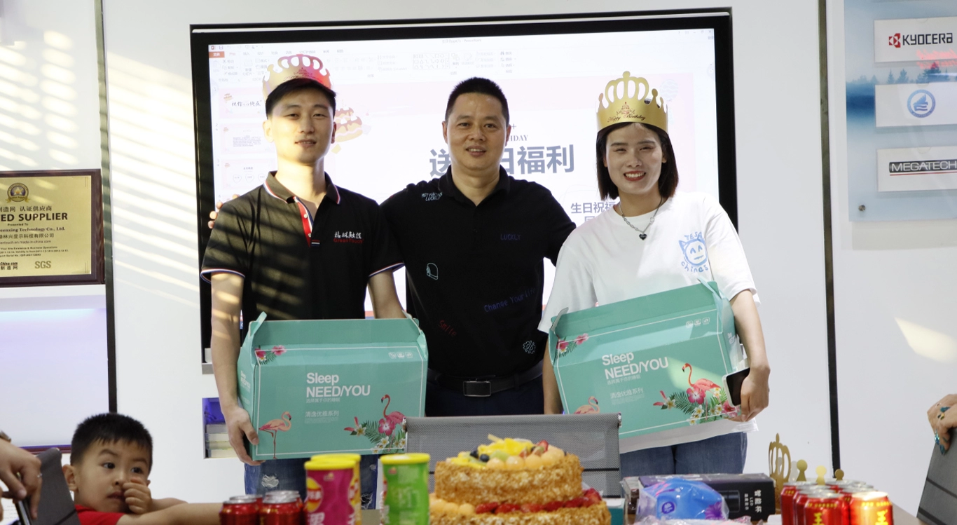 Staff birthday party in April 2020