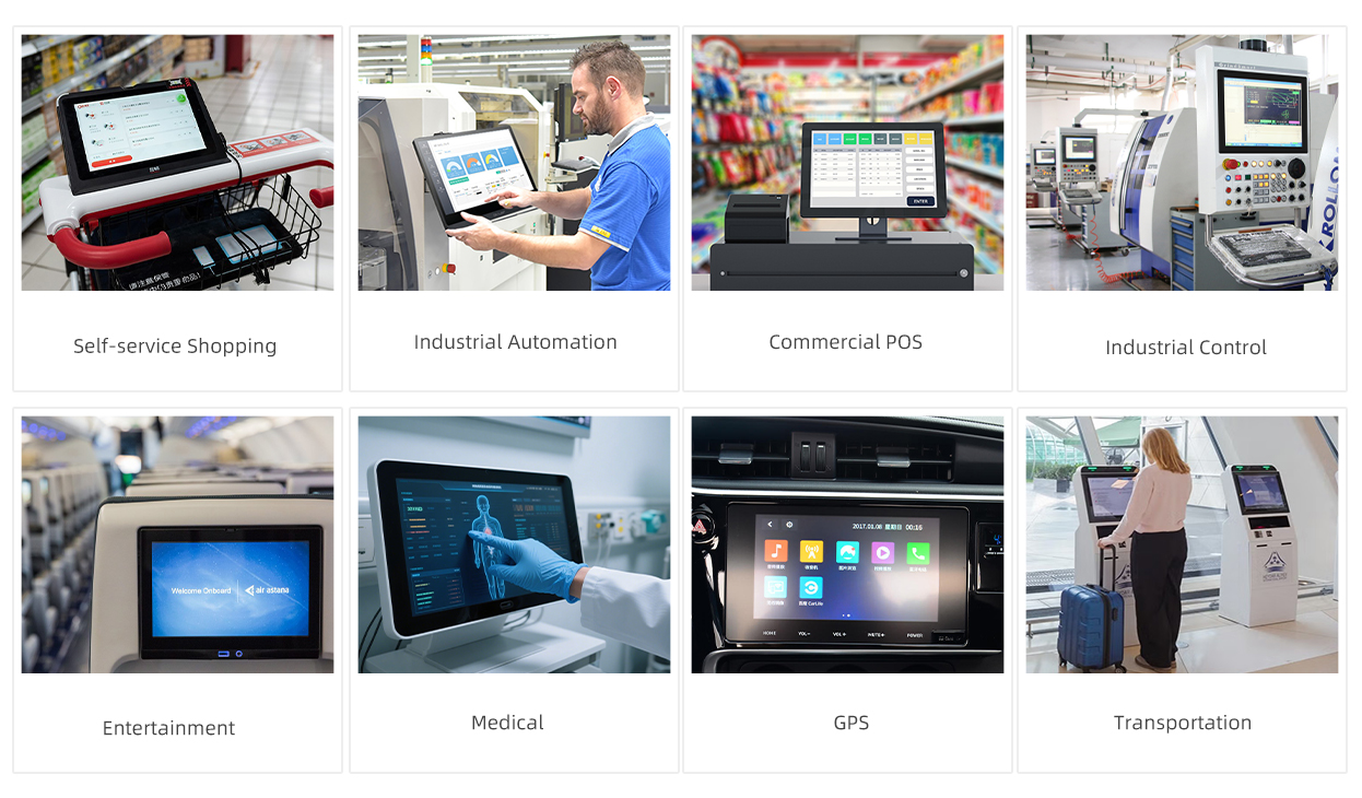 Capacitive Touch Screen 3.5 to 13.3 Inches