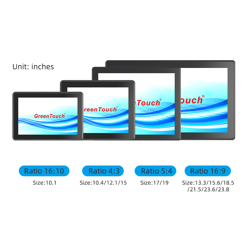 Panel Mount Touch Monitor 10.1-23.8 Inches(3D Series)