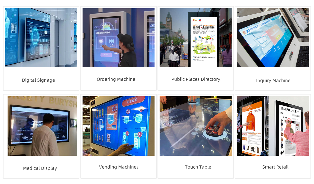 Capacitive Touch Screen 23.6 to 65 Inches