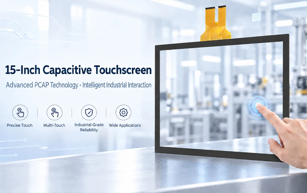 GreenTouch 15 Inch Capacitive Touch Screen: Advanced PCAP Technology for Industrial Smart Interaction